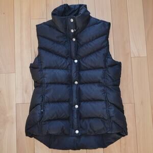 J. Crew Black Puffer Vest